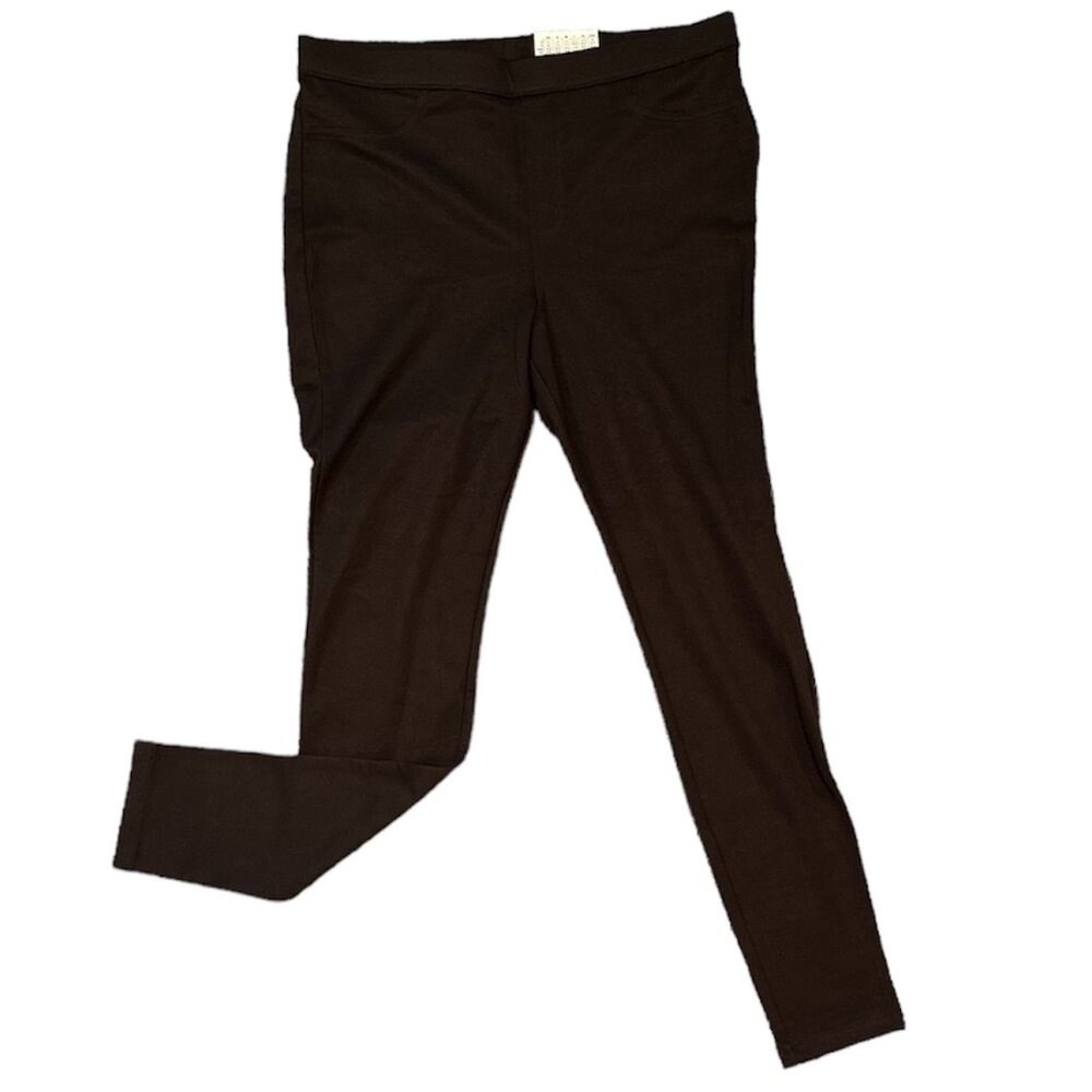 NWT Original Jeans Solid Espresso Brown Leggings (Jeggings)